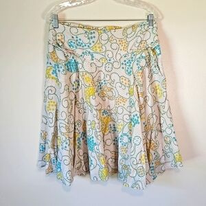Persaman New York Floral Print lined 100% Cotton Skirt size 6 EUC 🎯
